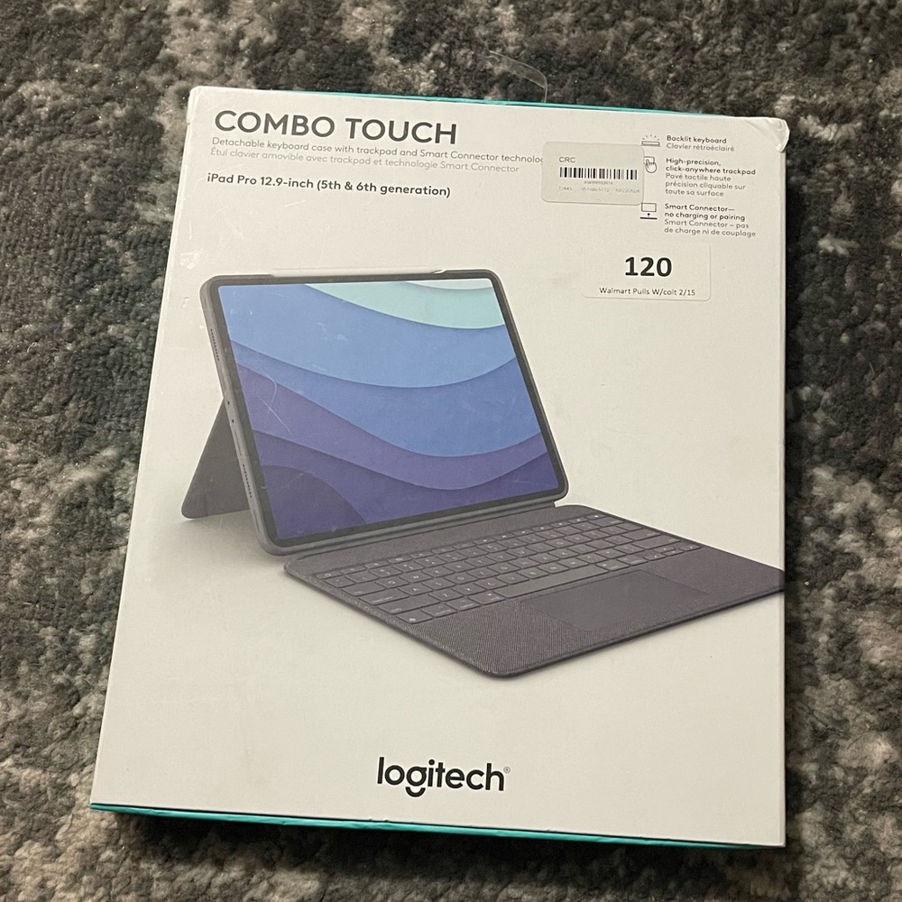 Logitech Combo Touch for iPad Pro 12.9-inch - Gray